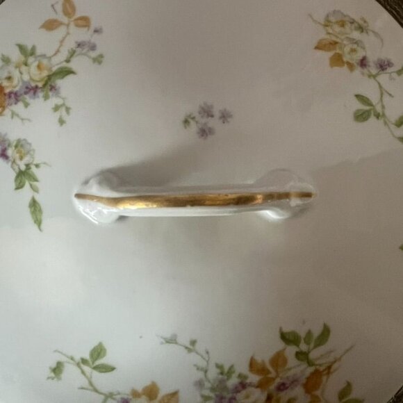 Vtg CF Haviland Round Covered Vegetable Limoges Floral Cottage Core France HTF - Picture 5 of 7